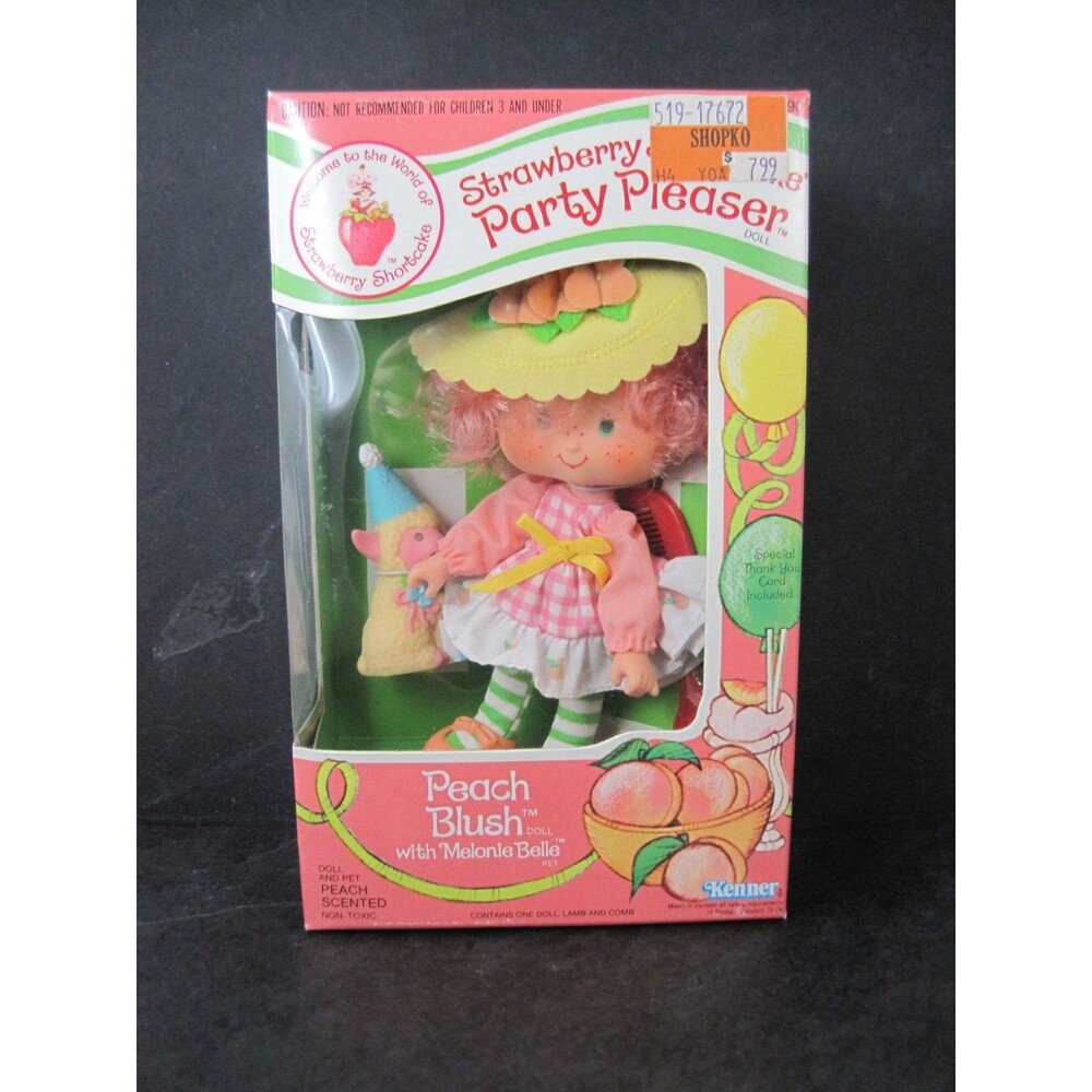 Strawberry Shortcake Peach Blush Party Pleaser Doll New In Sealed Box 1983